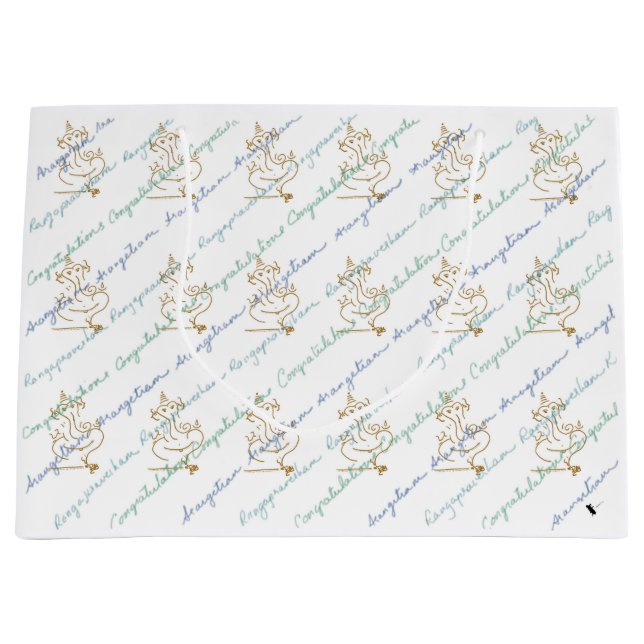 Bolsa De Regalo Grande Natya_GiftBag_Ganesha_Arangetram (Anverso)