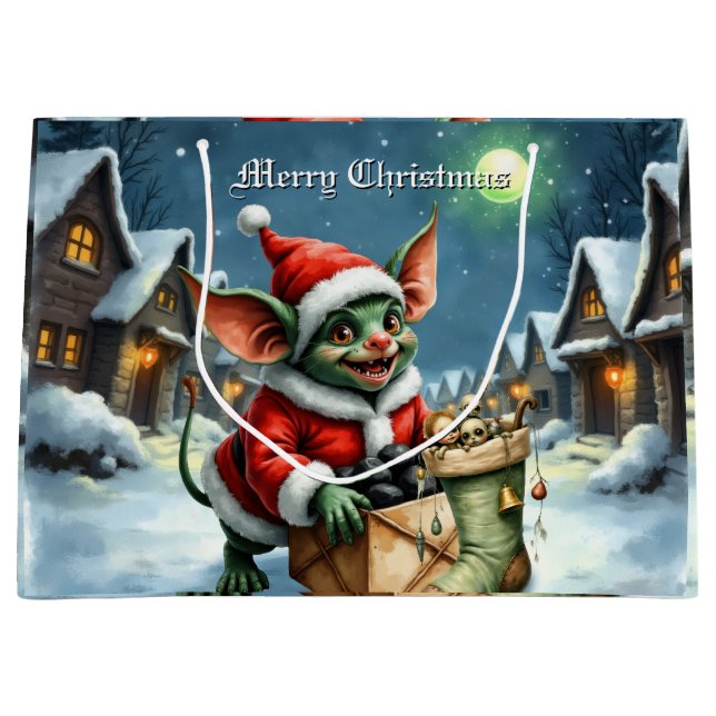 Bolsa De Regalo Grande Naughty List Delivery: The Goblin Clause Chronicle (Anverso)