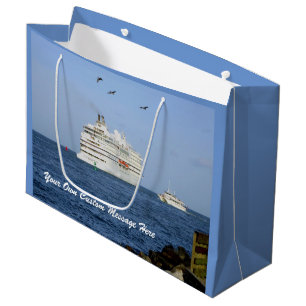 Bolsa De Regalo Grande Navegando los mares personalizados