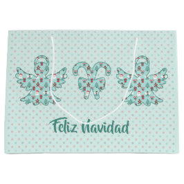 Bolsa De Regalo Grande Navidad Angel Cutout