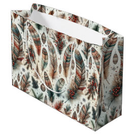 Bolsa De Regalo Grande Navidad Boho