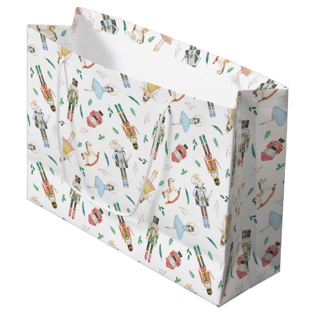 Bolsa De Regalo Grande Navidad Cascanueces (Angulo Anverso)
