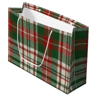 Bolsa De Regalo Grande Navidad Clásica