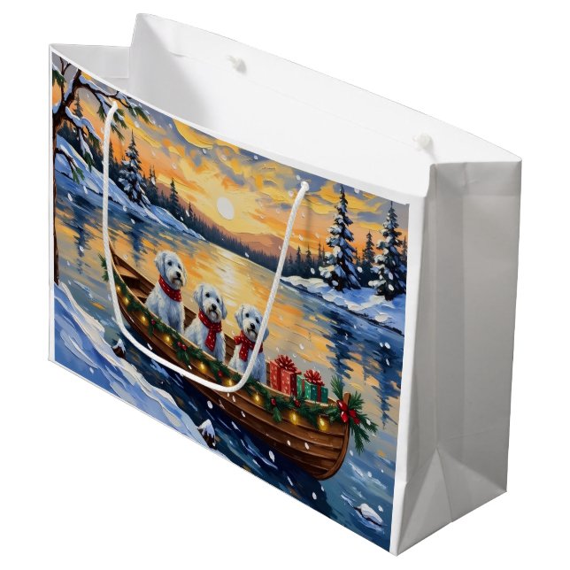 Bolsa De Regalo Grande Navidad de Barco de Malta (Angulo Anverso)