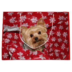 Bolsa De Regalo Grande Navidad de Yorkie