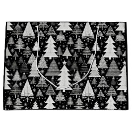 Bolsa De Regalo Grande Navidad monocromática