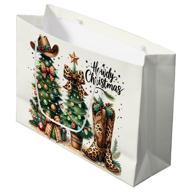 Bolsa De Regalo Grande Navidad occidental  (Angulo Anverso)