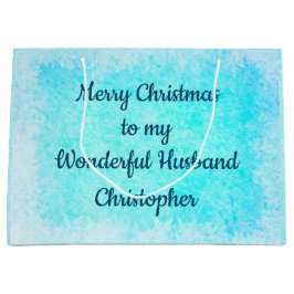 Bolsa De Regalo Grande Navidad personalizada para marido