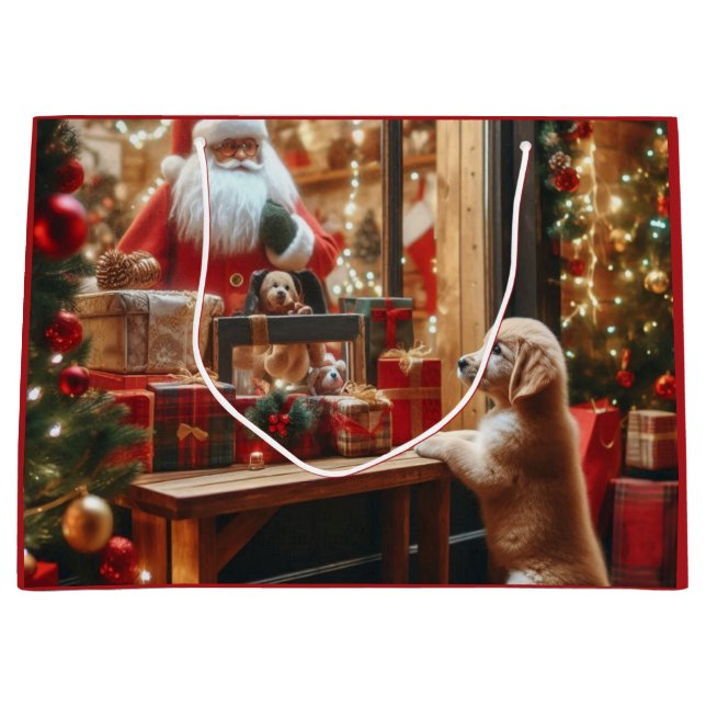 Bolsa De Regalo Grande Navidad y Deseos (Anverso)