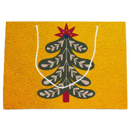 Bolsa De Regalo Grande navidades alegres y brillantes