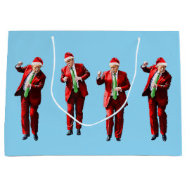 Bolsa De Regalo Grande Navidades bailarines de Donald Trump MAGA