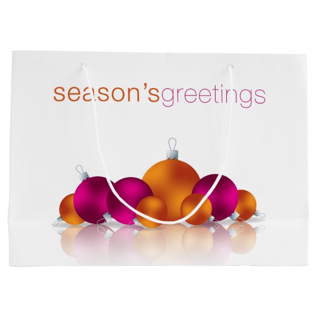 Bolsa De Regalo Grande Navidades bauble (Reverso)