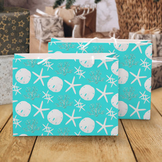 Bolsa De Regalo Grande Navidades Beach Sand Dollar Starfish