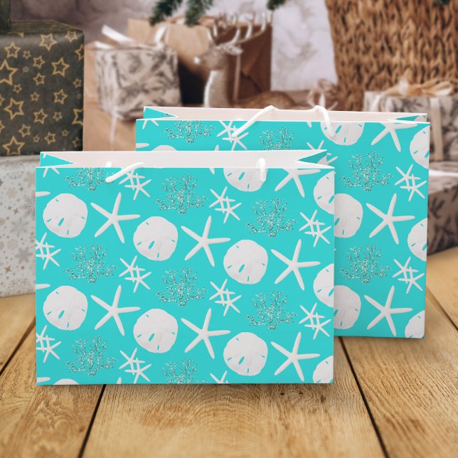 Bolsa De Regalo Grande Navidades Beach Sand Dollar Starfish (Subido por el creador)