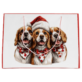 Bolsa De Regalo Grande Navidades Beagle Dogs