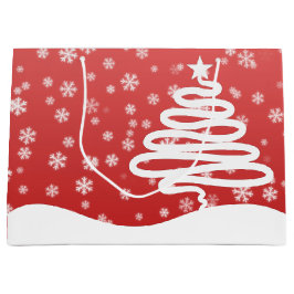 Bolsa De Regalo Grande Navidades blancos