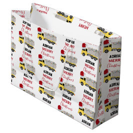 Bolsa De Regalo Grande Navidades Camiones de transporte de camiones ciste