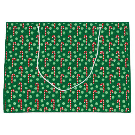 Bolsa De Regalo Grande Navidades Candy Candy Verde Rojo