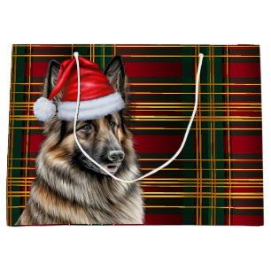 Bolsa De Regalo Grande Navidades celebran feriado belga por el perro de T