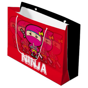 Bolsa De Regalo Grande Navidades Chicas de Ninja