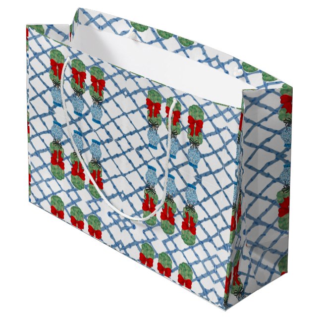 Bolsa De Regalo Grande Navidades Chinoiserie Bamboo Topiaries Topiary (Angulo reverso)