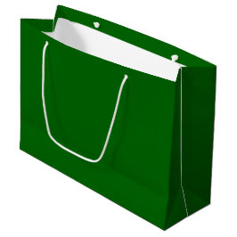 Bolsa De Regalo Grande Navidades Color sólido verde