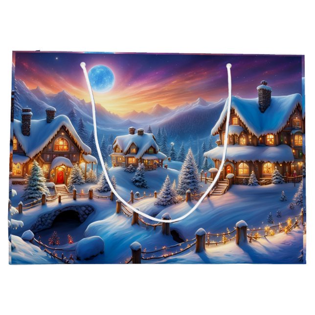 Bolsa De Regalo Grande Navidades Cottage (Reverso)