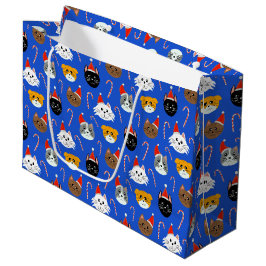 Bolsa De Regalo Grande Navidades Cute Cat Patterados
