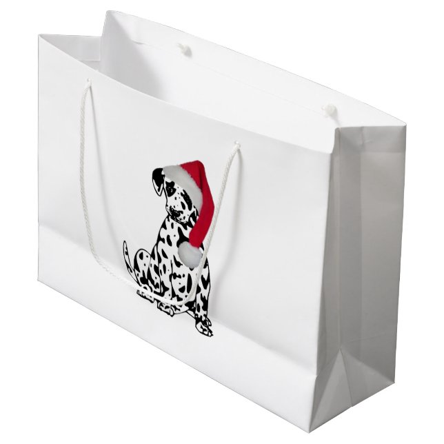 Bolsa De Regalo Grande Navidades Dalmatian (Angulo Anverso)
