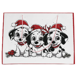 Bolsa De Regalo Grande Navidades Dalmatian Dogs
