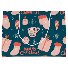 Bolsa De Regalo Grande Navidades de cacao