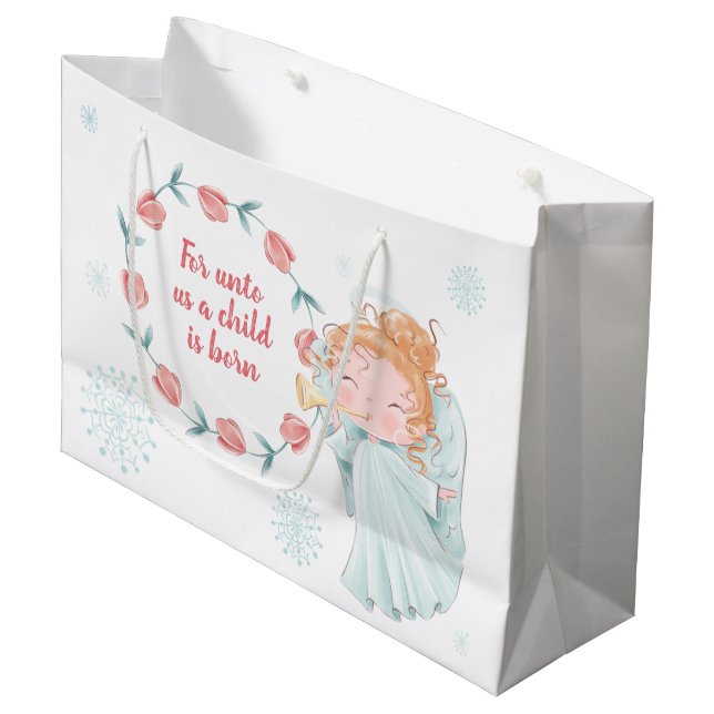 Bolsa De Regalo Grande Navidades de Cute Angel (Angulo Anverso)