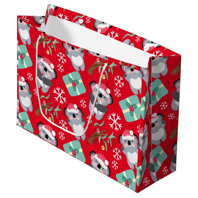 Bolsa De Regalo Grande Navidades de Cute Koala (Angulo Anverso)