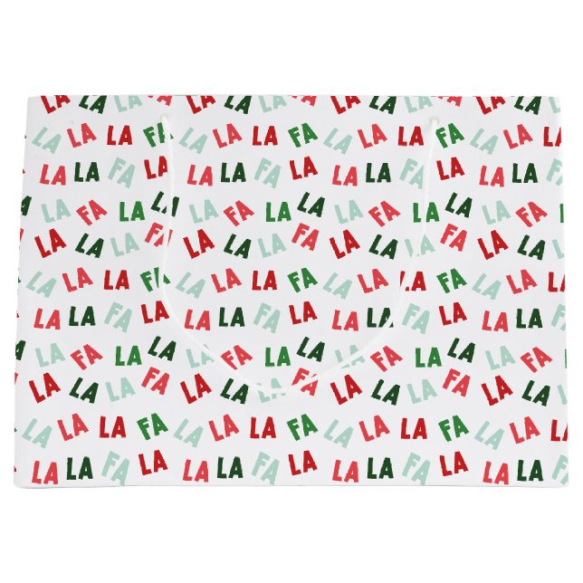 Bolsa De Regalo Grande Navidades de FaLaLaLa (Anverso)