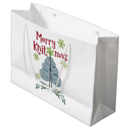 Bolsa De Regalo Grande Navidades de Knitmas de cerezo
