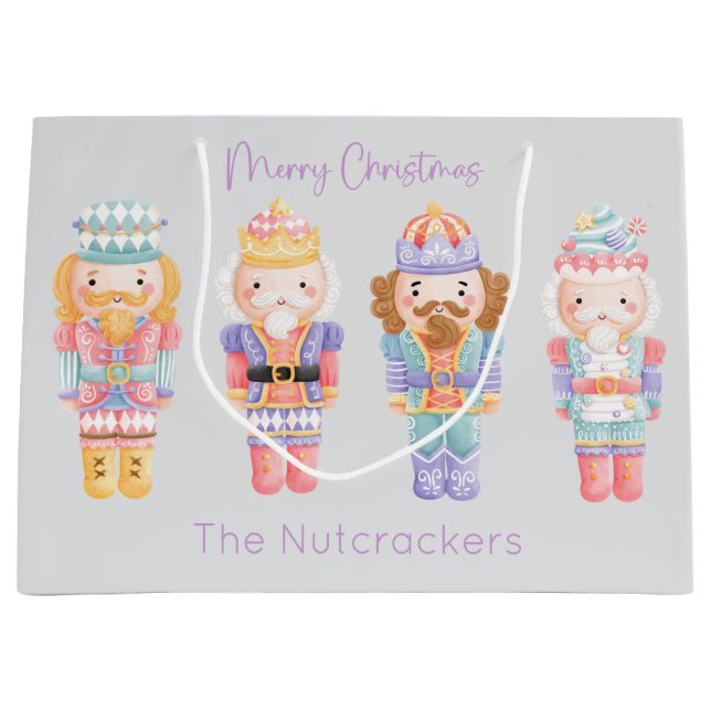 Bolsa De Regalo Grande Navidades de Nutcracker (Anverso)