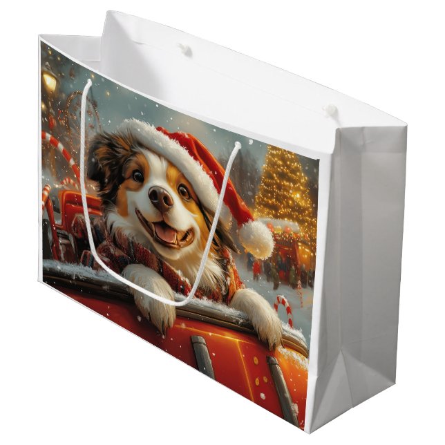 Bolsa De Regalo Grande Navidades de Pascua de Pastores de Perro Anatolia (Angulo Anverso)