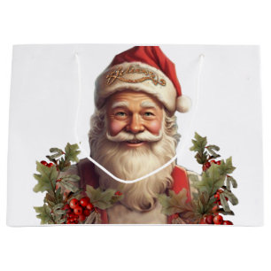 Bolsa De Regalo Grande Navidades de Santa Claus Saint Nicholas