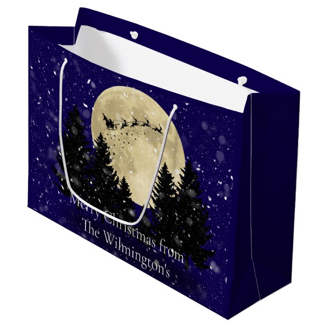 Bolsa De Regalo Grande Navidades de Santa Lughting (Angulo Anverso)