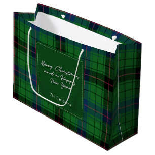 Bolsa De Regalo Grande Navidades de vacaciones Clan Davidson Tartan