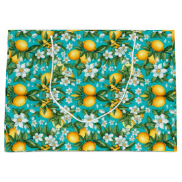 Bolsa De Regalo Grande Navidades de Vibrant Retro Citrus Medley