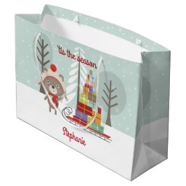 Bolsa De Regalo Grande Navidades de Woodland Bear