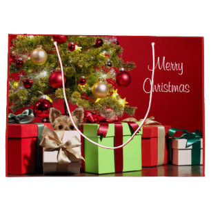 Bolsa De Regalo Grande Navidades de Yorkie