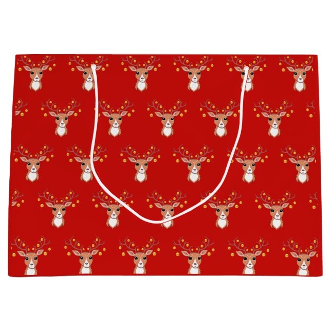 Bolsa De Regalo Grande Navidades Deer (Anverso)
