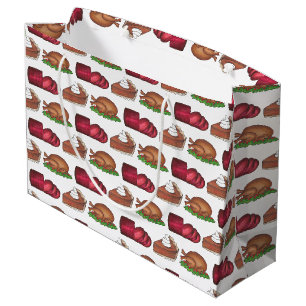 Bolsa De Regalo Grande Navidades del día de gracias cenan comida turca pa