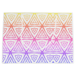 Bolsa De Regalo Grande Navidades diamantes rosas y amarillos