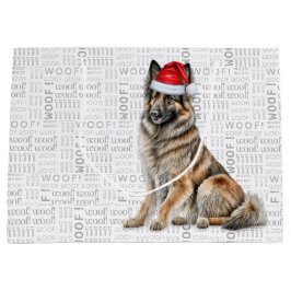 Bolsa De Regalo Grande Navidades divertidos Tervuren Dog Lover