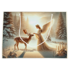 Bolsa De Regalo Grande Navidades elegantes Angel Gift Bag