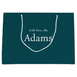 Bolsa De Regalo Grande Navidades elegantes | Pareja moderna de moda diver