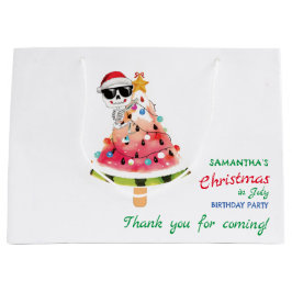 Bolsa De Regalo Grande Navidades en julio Naughty o Nacimiento de Niza